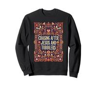 À la Poursuite de Jésus et de l'art Populaire des Parents chrétiens en Bas âge Sweatshirt