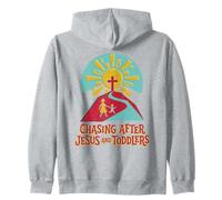 À la Poursuite de Jésus et des Tout-Petits | Art chrétien Sweat à Capuche