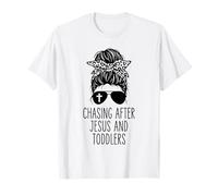 À la Poursuite de Jésus et des Tout-Petits, Messy Bun Mom T-Shirt