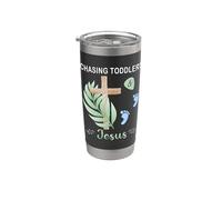 À la poursuite des tout-petits et de Jésus Gobelet isotherme en acier inoxydable double paroi