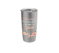 À la poursuite des tout-petits et de Jésus Gobelet isotherme en acier inoxydable double paroi