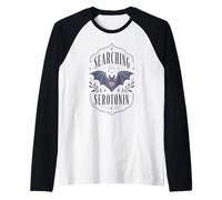 À la Recherche de sérotonine Chauve-Souris Gothique Humour Occulte Mignon Manche Raglan