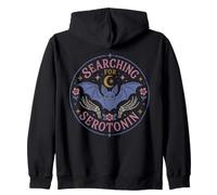 À la Recherche de sérotonine Chauve-Souris Gothique Mignon Effrayant Humour Sweat à Capuche