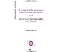 À la recherche des mots suivi de Cycle de l’innommable Sevgi Türker-Terlemez (Auteur), Bruno Cany (Préface)