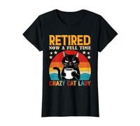 À la retraite, elle est maintenant une dame aux chats à plein temps et une amoureuse des chats T-Shirt