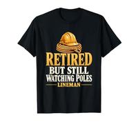 À la Retraite mais Toujours en Train de Regarder la Pole, Joueur de Ligne retraité T-Shirt Graphique avec Valeur