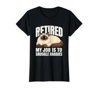 À la Retraite, Mon Travail consiste à blottir Le propriétaire du Chat Raggies Ragdoll T-Shirt Graphique avec Valeur