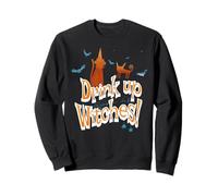 À la vôtre Sorcières Chat Humour Halloween Fête Sweatshirt