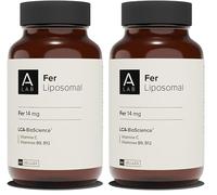 A-LAB Fer Liposomal 14 mg -Assimilation Renforcée - Complément Alimentaire Anti-Fatigue, Immunité, Carence, Energie - 60 jours de prise, Fabriqué en France (Lot de 2)