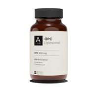 A-LAB OPC Raisin Liposomal 200 mg, Extrait de Pépin de Raisin - Vitamines C, D, Quercétine - Antioxydant, Circulation, Cœur, Peau - Assimilation Renforcée - Jusqu'à 60 jours de prise