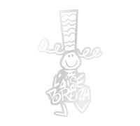 À l'Aise Breizh ! - Autocollant Bigoud - Blanc - PETIT