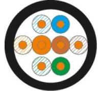 A-LAN KIU5OUTS305 305m Cat5e U/UTP (UTP) Noir - Câble réseau (305 m, Cat5e, U/UTP (UTP), Noir)