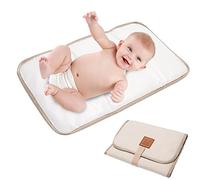 à langer pliable - à langer de voyage lavable | Tapis portable pour bébé imperméable et confortable avec autocollants magiques pour les voyages, Blanc., Voir description
