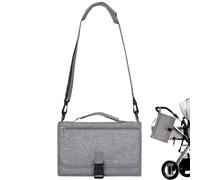 à langer portable pour | Station à langer étanche avec poche amovible - Station à langer de voyage pliable avec grande capacité, compatible avec sièges de voiture et poussettes