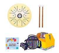 à langue en acier de 5, 5 pouces, instrument de Percussion à à main à 8 notes avec maillets, de transport, pour adulte