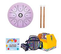 à langue en acier de 5, 5 pouces, instrument de Percussion à à main à 8 notes avec maillets, de transport, pour adulte