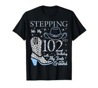 À l'approche de Mon 102e Anniversaire avec Mes Bottes au Sol T-Shirt