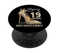 À l'approche de Mon 19e Anniversaire avec la grâce et la miséricorde de Dieu PopSockets PopGrip Adhésif