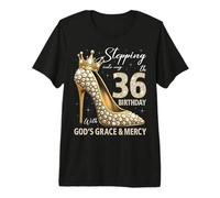 À l'approche de Mon 36e Anniversaire avec la grâce et la miséricorde de Dieu T-Shirt Haut de Gamme