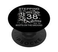 À l'approche de Mon 38e Anniversaire avec Mes Bottes au Sol PopSockets PopGrip Adhésif