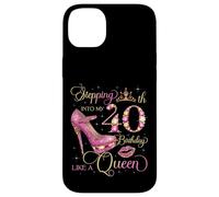 À l'approche de Mon 40e Anniversaire comme Une Reine, Une Femme de 40 Ans Coque pour iPhone 14 Plus