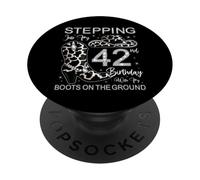 À l'approche de Mon 42e Anniversaire avec Mes Bottes au Sol PopSockets PopGrip Adhésif