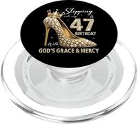 À l'approche de Mon 47e Anniversaire avec la grâce et la miséricorde de Dieu PopSockets PopGrip pour MagSafe