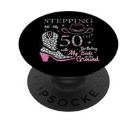 À l'approche de Mon 50e Anniversaire avec Mes Bottes au Sol PopSockets PopGrip Adhésif