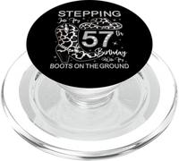 À l'approche de Mon 57e Anniversaire avec Mes Bottes au Sol PopSockets PopGrip pour MagSafe