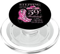 À l'approche de Mon 59e Anniversaire avec Mes Bottes au Sol PopSockets PopGrip pour MagSafe