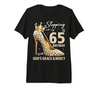 À l'approche de Mon 65e Anniversaire avec la grâce et la miséricorde de Dieu T-Shirt Haut de Gamme