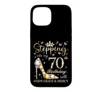 À l'approche de Mon 70e Anniversaire, C'est l'anniversaire de la grâce et de la miséricorde de Dieu Coque pour iPhone 15