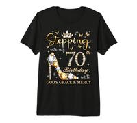À l'approche de Mon 70e Anniversaire, C'est l'anniversaire de la grâce et de la miséricorde de Dieu T-Shirt Haut de Gamme