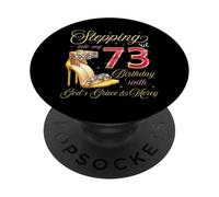 À l'approche de Mon 73e Anniversaire avec la grâce et la miséricorde de Dieu PopSockets PopGrip Adhésif