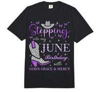 À l'approche de Mon Anniversaire de Juin avec la grâce et la miséricorde de Dieu Comfort Colors Adult Heavyweight T-Shirt