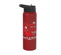 À l'approche de mon anniversaire de juin avec la grâce et la miséricorde de Dieu Stainless Steel Insulated Water Bottle