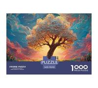 A Large Tree in The Light 1000 Pcs Carton Premium Lot de Puzzles Fantasy Trees Stimulant Et Éducatif Jeu Créatif Puzzles pour Adultes Et Enfants 70x50cm/1000pcs