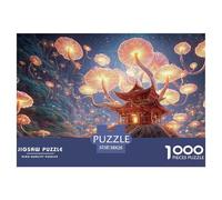 A Large Tree with Moss-Covered Roots 1000 Piece Découpe Précise Puzzle Mushroom Garden Amusant Jigsaw Jouet Éducatif pour Amis 38x26cm/1000pcs