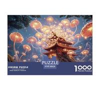 A Large Tree with Moss-Covered Roots 1000 Pièces Découpe Précise Puzzle Dreamlike Pavilion Vibrant Jigsaw Jouet Éducatif pour Enfants 38x26cm/1000pcs