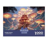 A Large Tree with Moss-Covered Roots 1000 Pièces Découpe Précise Puzzle Mushroom Garden Vibrant Jigsaw Déco Maison pour Enfants 52x38cm/1000pcs