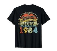 (À l'arrière) 42 Édition limitée 1984 Juillet 42e Anniversaire T-Shirt