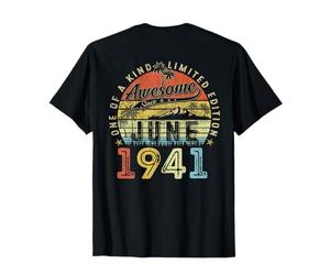 (À l'arrière) 85 Édition limitée 1941 Juin 85th Birthday T-Shirt
