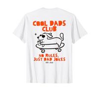 (À l'arrière) Cool Dads Club No Rules Just Dad Jokes Teckel T-Shirt