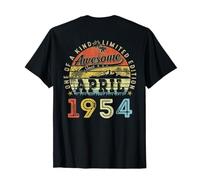 (À l'arrière) Édition limitée 72 Avril 1954 72e Anniversaire T-Shirt