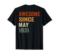 (À l'arrière) Retro Since May 1931 95 Years Old 95th Birthday T-Shirt