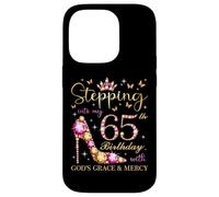 À l'aube de Mon 65e Anniversaire avec God's Grace & Mercy Cute Coque pour iPhone 14 Pro
