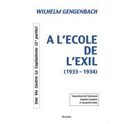 A Lecole De L'exil (1933-1934)