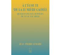 À l'écoute de la lumière cachée - Jean-Pierre Lemaire - Tete En L'air - broché - Poésie