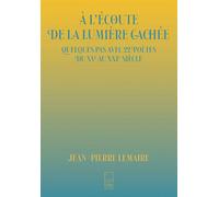 À l'écoute de la lumière cachée - Jean-Pierre Lemaire - Tete En L'air - broché - Poésie