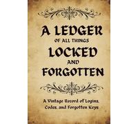 A Ledger Of All Things Locked and Forgotten - A Vintage Record of Logins, Codes, and Forgotten Keys: A Rustic, Antique-Style Password Book with Alphabetical Sections and Login Tracking